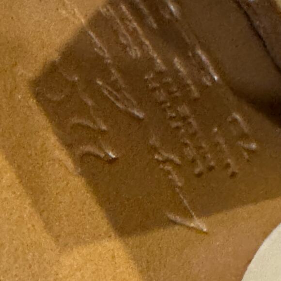 Luiza Barcelos Boots Womens US Size 7 - 7B Peep Toe Block Heel Tan - Picture 5 of 6